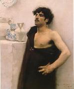 John Singer Sargent Young man in reverie Spain oil painting artist